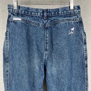 Vtg Kenny Rogers Bareback Jeans Size 29 Denim High Rise Western Lady Embroidered